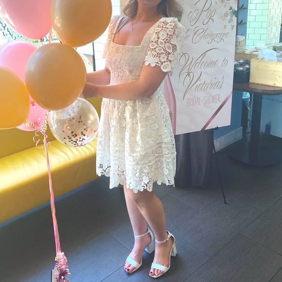 Self Portrait White Dress - Picture 7 of 10